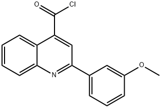 2-(3-methoxyphenyl)quinoline-4-carbonyl chloride 구조식 이미지
