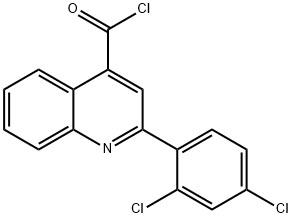 2-(2,4-dichlorophenyl)quinoline-4-carbonyl chloride Structure