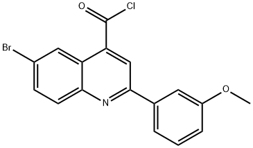 6-bromo-2-(3-methoxyphenyl)quinoline-4-carbonyl chloride Structure