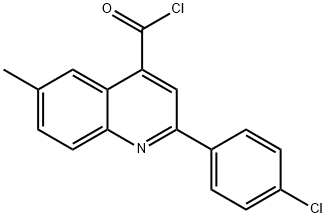 2-(4-chlorophenyl)-6-methylquinoline-4-carbonyl chloride Structure