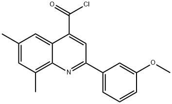 2-(3-methoxyphenyl)-6,8-dimethylquinoline-4-carbonyl chloride Structure