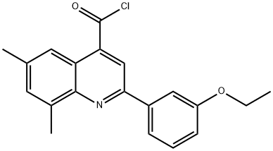 2-(3-ethoxyphenyl)-6,8-dimethylquinoline-4-carbonyl chloride Structure