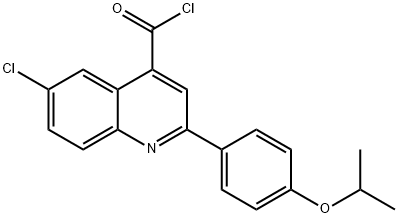 6-chloro-2-(4-isopropoxyphenyl)quinoline-4-carbonyl chloride 구조식 이미지
