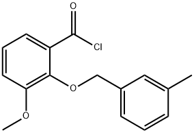 3-methoxy-2-[(3-methylbenzyl)oxy]benzoyl chloride 구조식 이미지