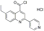 6-ethyl-2-pyridin-4-ylquinoline-4-carbonyl chloride hydrochloride Structure
