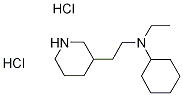 N-Ethyl-N-[2-(3-piperidinyl)ethyl]cyclohexanaminedihydrochloride 구조식 이미지