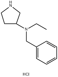 N-Benzyl-N-ethyl-3-pyrrolidinamine dihydrochloride Structure