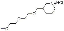 3-{[2-(2-Methoxyethoxy)ethoxy]methyl}piperidinehydrochloride Structure