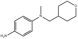 N-1-Methyl-N~1-(tetrahydro-2H-pyran-4-ylmethyl)-1,4-benzenediamine 구조식 이미지