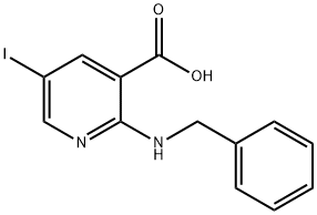 2-(Benzylamino)-5-iodonicotinic acid Structure