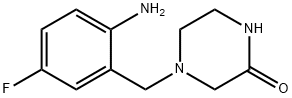 4-(2-Amino-5-fluorobenzyl)-2-piperazinone 구조식 이미지