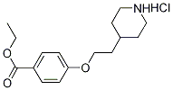 Ethyl 4-[2-(4-piperidinyl)ethoxy]benzoatehydrochloride Structure