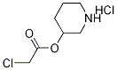 3-Piperidinyl 2-chloroacetate hydrochloride 구조식 이미지