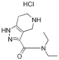 N,N-Diethyl-4,5,6,7-tetrahydro-1H-pyrazolo-[4,3-c]pyridine-3-carboxamide hydrochloride 구조식 이미지
