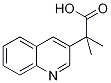 2-Methyl-2-(3-quinolinyl)propanoic acid 구조식 이미지