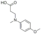 3-[(4-Methoxy-phenyl)-methyl-amino]-propionic acid 구조식 이미지