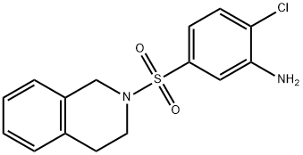 2-Chloro-5-[3,4-dihydro-2(1H)-isoquinolinylsulfonyl]aniline 구조식 이미지