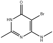 5-Bromo-2-methyl-6-(methylamino)-4-pyrimidinol 구조식 이미지