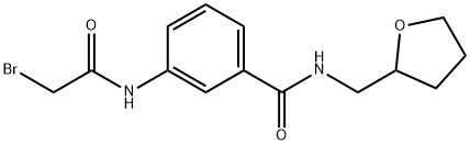 3-[(2-Bromoacetyl)amino]-N-(tetrahydro-2-furanylmethyl)benzamide Structure