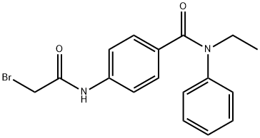 4-[(2-Bromoacetyl)amino]-N-ethyl-N-phenylbenzamide 구조식 이미지