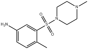 4-Methyl-3-(4-methyl-piperazine-1-sulfonyl)-phenylamine 구조식 이미지