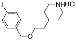 4-{2-[(4-Iodobenzyl)oxy]ethyl}piperidinehydrochloride 구조식 이미지