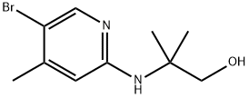 2-[(5-Bromo-4-methyl-2-pyridinyl)amino]-2-methyl-1-propanol 구조식 이미지