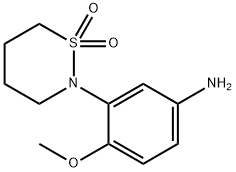 3-(1,1-Dioxo-1lambda*6*-[1,2]thiazinan-2-yl)-4-methoxy-phenylamine Structure