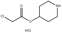 4-Piperidinyl 2-chloroacetate hydrochloride 구조식 이미지