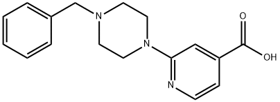 2-(4-Benzyl-1-piperazinyl)isonicotinic acid 구조식 이미지