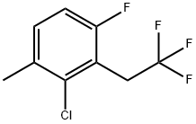 2-Chloro-4-fluoro-1-methyl-3-(2,2,2-trifluoroethyl)benzene 구조식 이미지