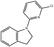 1-(6-Chloro-2-pyridinyl)indoline 구조식 이미지