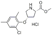 Methyl (2S,4S)-4-(2-chloro-4,6-dimethylphenoxy)-2-pyrrolidinecarboxylate hydrochloride 구조식 이미지