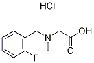 [(2-Fluoro-benzyl)-methyl-amino]-acetic acidhydrochloride Structure