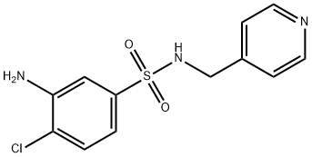 3-Amino-4-chloro-N-(4-pyridinylmethyl)-benzenesulfonamide 구조식 이미지