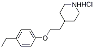 4-[2-(4-Ethylphenoxy)ethyl]piperidinehydrochloride 구조식 이미지