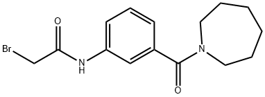 N-[3-(1-Azepanylcarbonyl)phenyl]-2-bromoacetamide 구조식 이미지