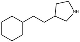3-(2-Cyclohexylethyl)pyrrolidine Structure