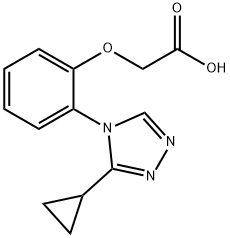 [2-(3-Cyclopropyl-[1,2,4]triazol-4-yl)-phenoxy]-acetic acid 구조식 이미지