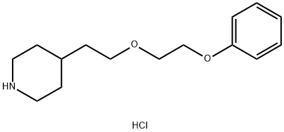 4-[2-(2-Phenoxyethoxy)ethyl]piperidinehydrochloride 구조식 이미지