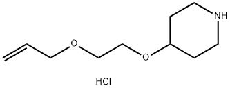 4-[2-(Allyloxy)ethoxy]piperidine hydrochloride 구조식 이미지