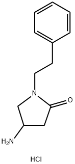 4-Amino-1-phenethyl-pyrrolidin-2-one hydrochloride 구조식 이미지