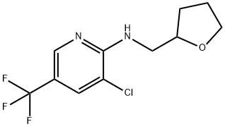 3-Chloro-N-(tetrahydro-2-furanylmethyl)-5-(trifluoromethyl)-2-pyridinamine 구조식 이미지