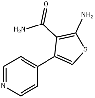 2-Amino-4-pyridin-4-yl-thiophene-3-carboxylic acid amide 구조식 이미지