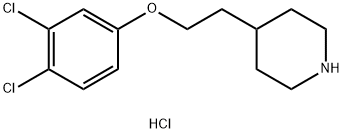 4-[2-(3,4-Dichlorophenoxy)ethyl]piperidinehydrochloride Structure