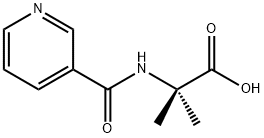 2-Methyl-N-(3-pyridinylcarbonyl)alanine 구조식 이미지