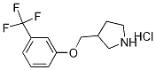 3-{[3-(Trifluoromethyl)phenoxy]methyl}pyrrolidinehydrochloride 구조식 이미지