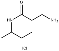 3-Amino-N-(sec-butyl)propanamide hydrochloride 구조식 이미지