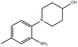 1-(2-Amino-4-methylphenyl)-4-piperidinol Structure