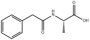 N-(2-Phenylacetyl)alanine 구조식 이미지